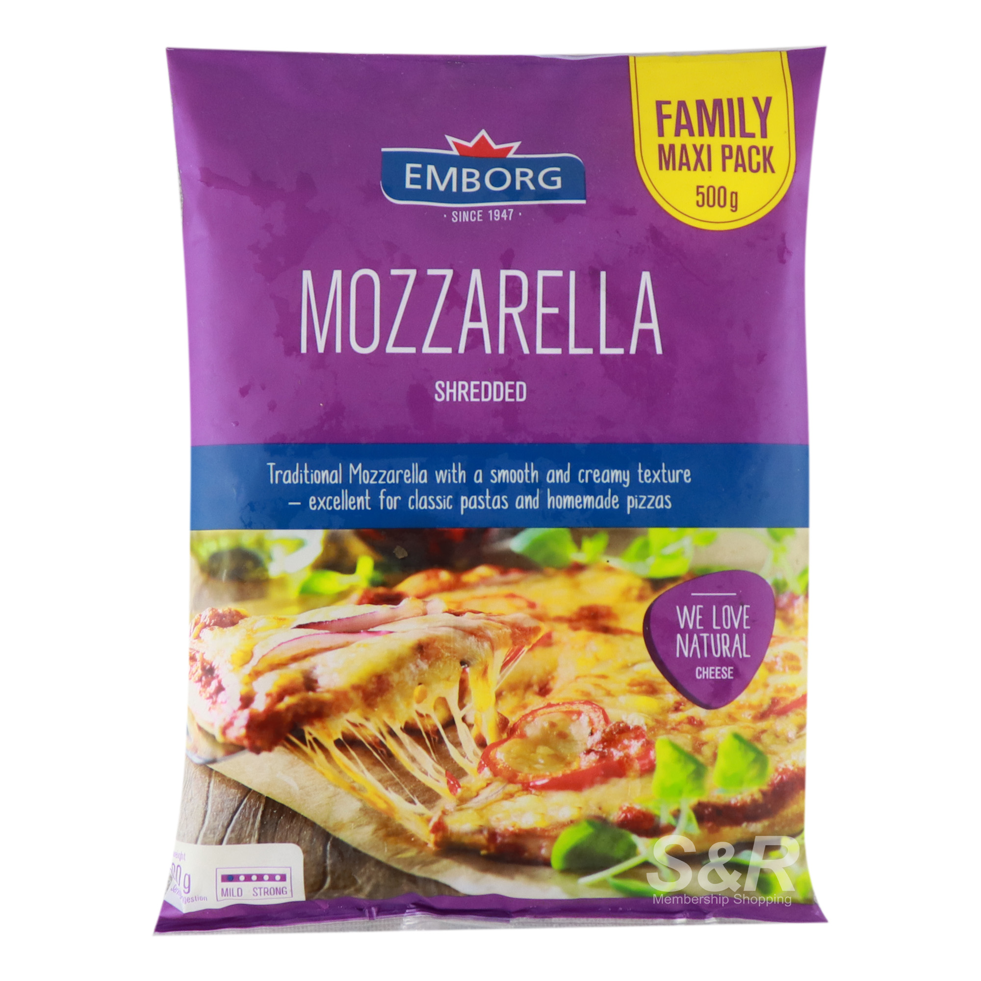 Emborg Mozzarella Shredded 500g